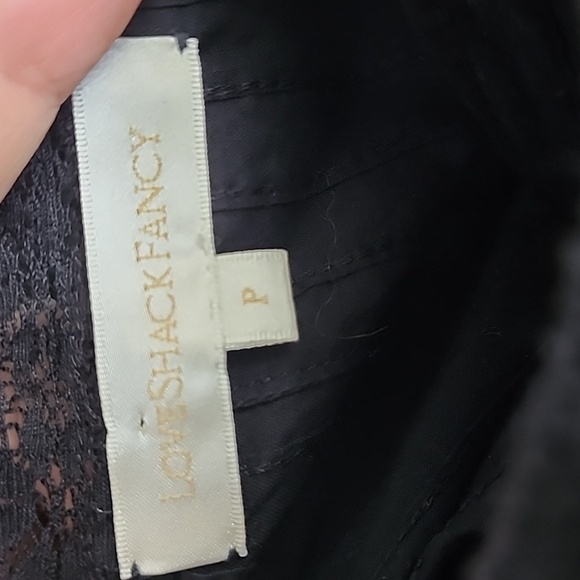 LoveShackFancy Beth Elegant Black Lace Maxi Dress Size P - Picture 15 of 16